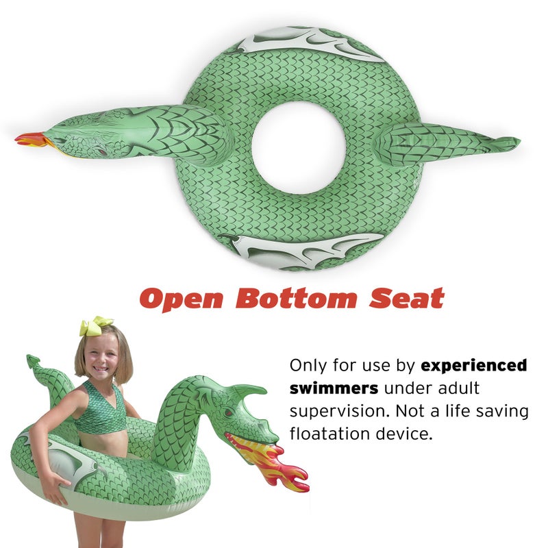 GoFloats Fire Dragon Jr Pool Float Party Tube, Stylish Floating for Kids - Image 3